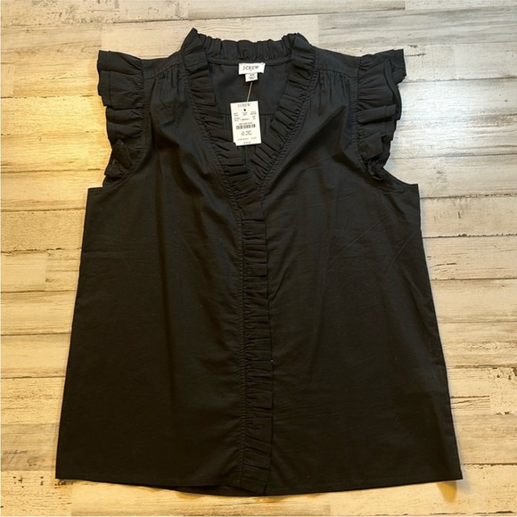 J. Crew Tops - J. Crew Factory Flutter Sleeve Ruffle Top XS